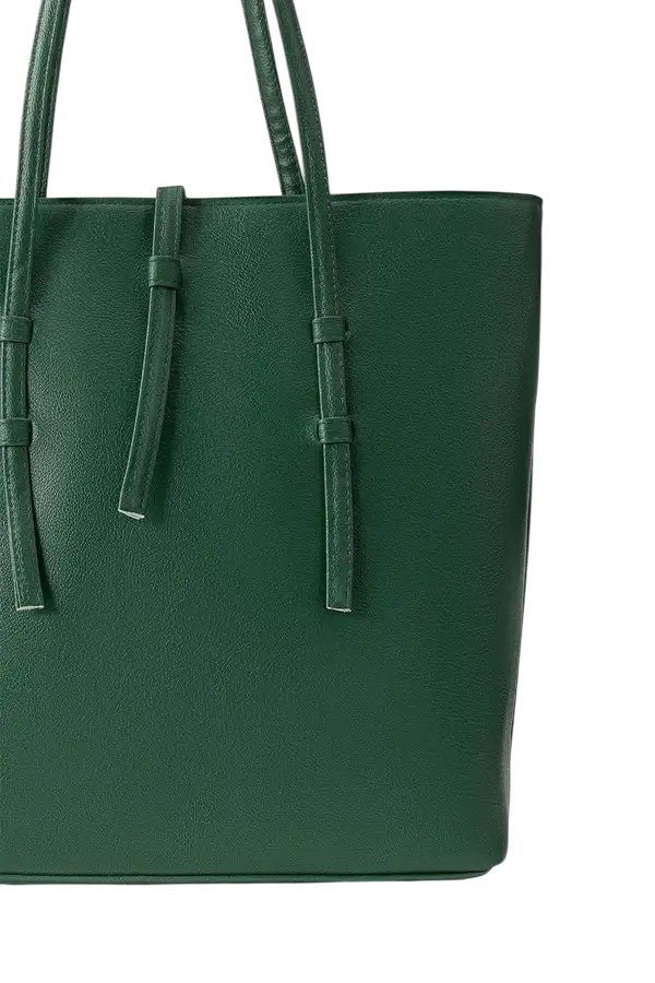 Osmit Elegant Green Tote Bag Chic Spacious