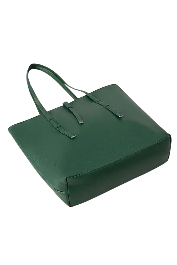 Osmit Elegant Green Tote Bag Chic Spacious