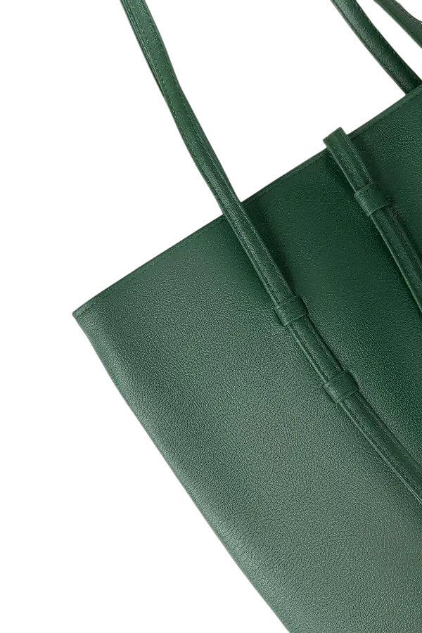 Osmit Elegant Green Tote Bag Chic Spacious